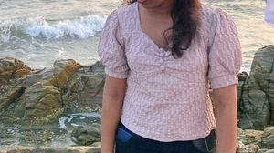 Textured Puff Sleeve Top