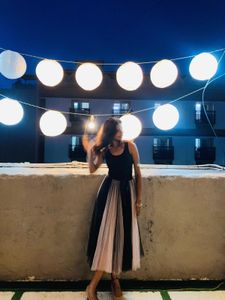 Chic Black &amp; Pink Tulle Skirt