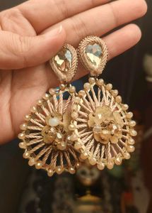 Beige Colour Indo-western Earings