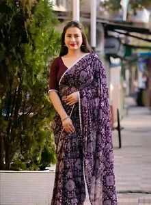 Warli Print Saree with Blouse