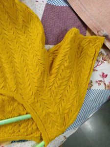 Yellow Woolen Top