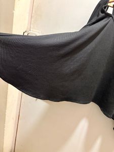 Black Off-Shoulder Tie Strap Top