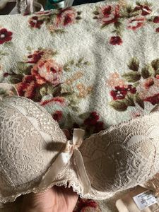 34B Lace Padded Bra – Elegant Nude