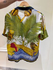 Tropical Y2K Print Shirt