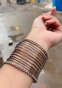 Silver Bangles Set