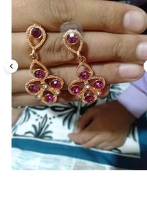 Rose Gold Polished Necklace Without Earrings