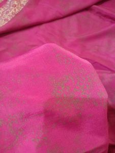 Pink Patterned Ethnic Saree