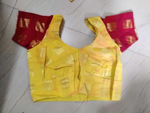 Yellow Checked Lehenga Choli
