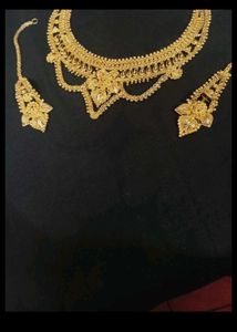 Gold Plated Indian Jewelry Set