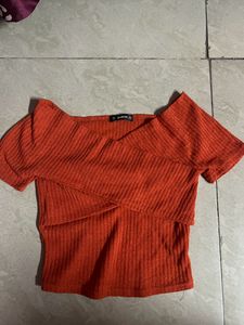 Orange Crop Top