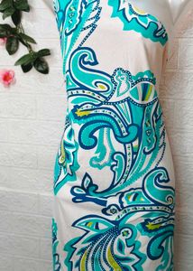 Large Size Floral One Shoulder Dress