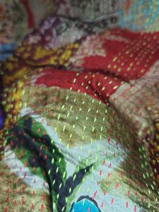 NEW Patchwork Kantha duppta /stole