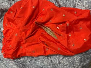Orange Embroidered Kurta
