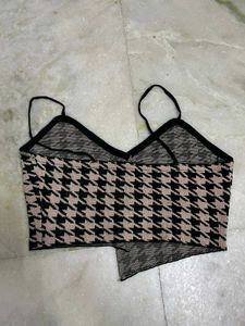 Urbanic Houndstooth Crop Top