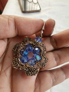 Crochet Crystal Earrings
