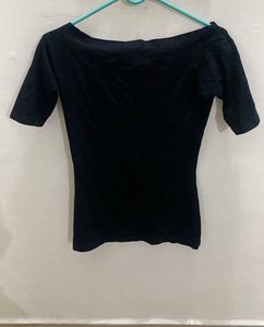 Black Off-Shoulder Top