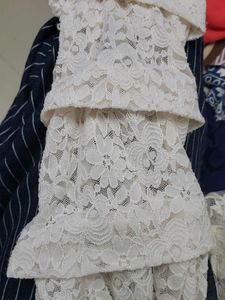 White Laced Top