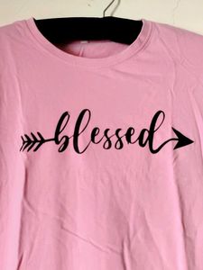 Blessed Pink Women T-shirt