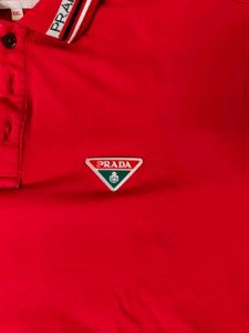 Prada Red Polo Shirt