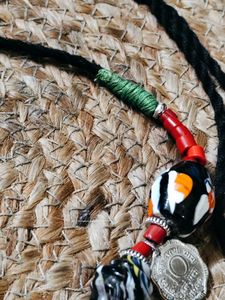 Rare Vintage Millefiori Beads And Coin Boho Choker