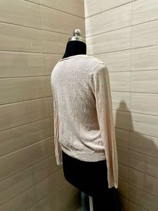 RALPH LAUREN IMPORTED Peach  Knit Cardigan