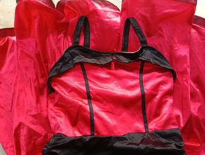 Red &amp; Black Fit &amp; Flare Dress