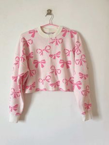 Pink Bow Pullover