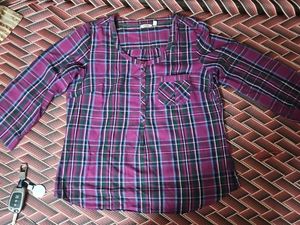 Plaid Long Sleeve Top