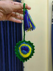 Crochet Peacock Ornament