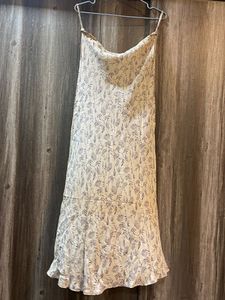 Floral Print Slip Skirt