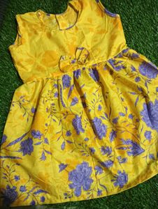 Yellow Floral Baby Dress