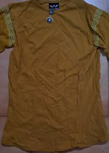 Mustard Color With Lace Design Top For Women