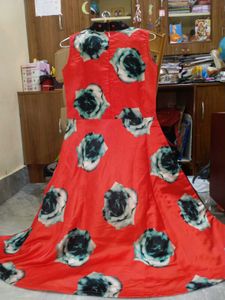 Stylish Polka Dot &amp; Floral Dress