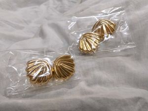 Gold Seashell Anti Tarnish Earrings