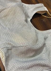 Silver Party Wear Blouse