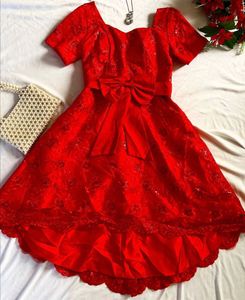 Red Lace Party Dress💖❤️🎀