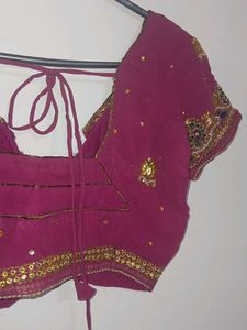Elegant Pink Embroidered Saree