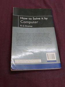 How to solve it by Computer by R.G.Dromey Pearson edition