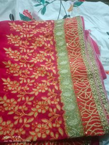 Designer Heavy Embroidery Saree 😍