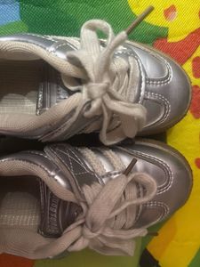 Silver Baby Sneakers