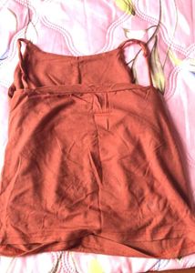 Brown  Tank Top
