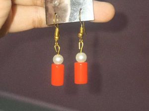Coral &amp; Gold Tone Necklace Set