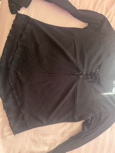 Black Long Sleeve Top
