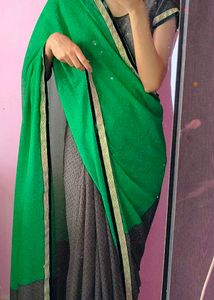 Contrast Saree