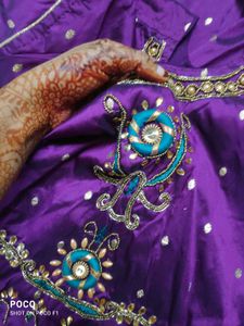 Purple Embroidered Kurta Set
