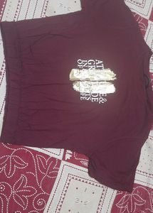 Maroon Graphic Tee