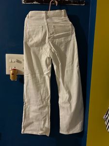 White H&M Straight Jeans