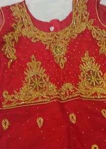 Red Garara Suit Havey  Stones Work Fancy 👗