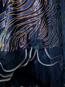 Elegant Navy Blue Formal Dress