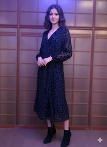 Elegant Black Star Dress